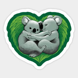 Koala Heart Sticker